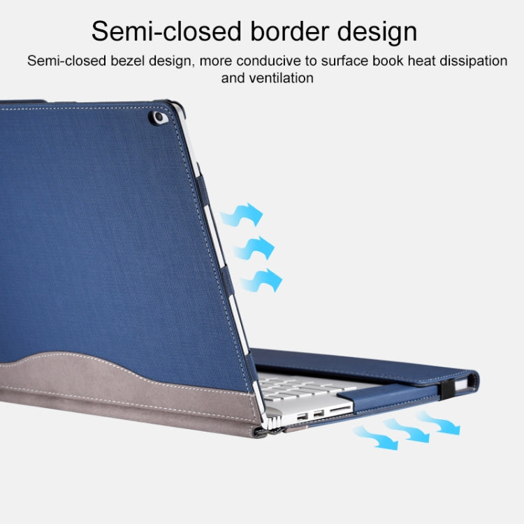 PU Leather Laptop Protective Case with Screen Stand