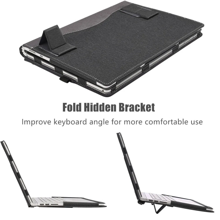 Leather Laptop Shockproof Protective Case with Stand