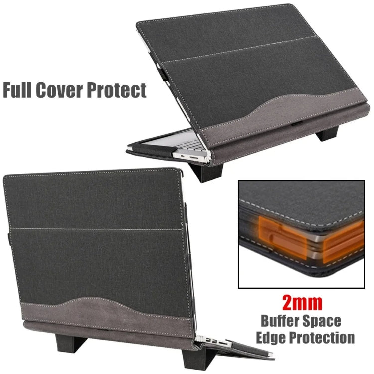 Leather Laptop Shockproof Protective Case with Stand