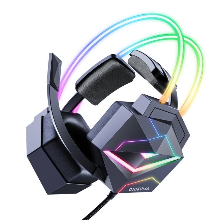 ONIKUMA X20 RGB Colorful Head-mounted Wired Gaming Earphone, Length: 1.8m