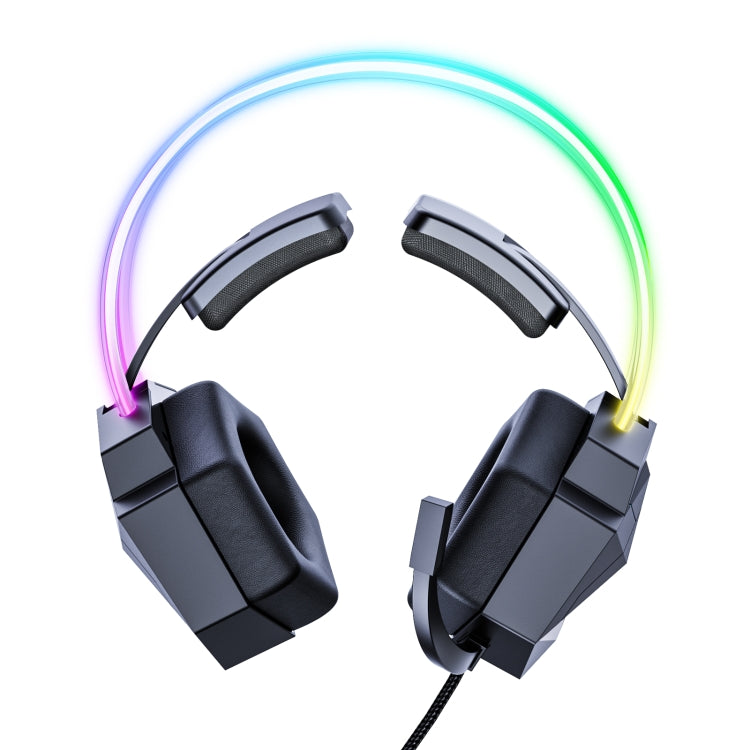 ONIKUMA X20 RGB Colorful Head-mounted Wired Gaming Earphone, Length: 1.8m