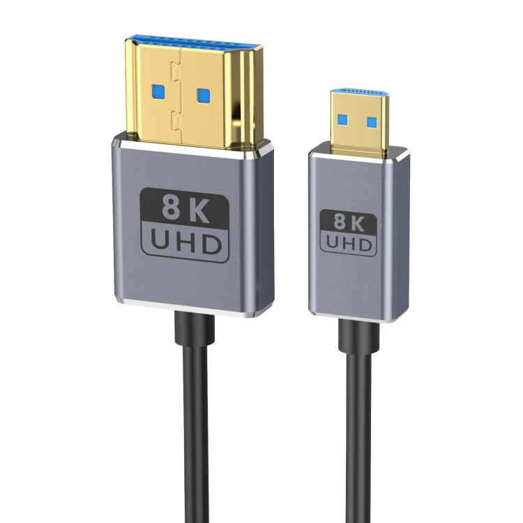 1.2m Coaxial Micro HDMI to HDMI 8K UHD 48Gbps Video Connection Cable