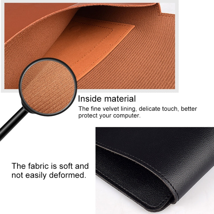 PU05 Sleeve Leather Case Carrying Bag with Small Storage Bag