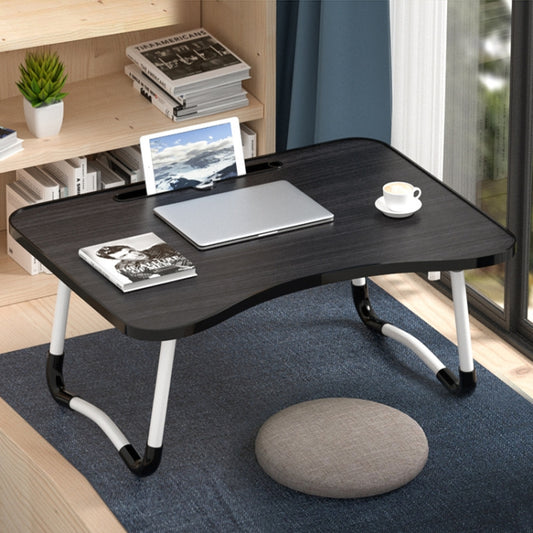 W-shaped Non-slip Legs Adjustable Folding Portable Writing Desk Laptop Desk with Card Slot