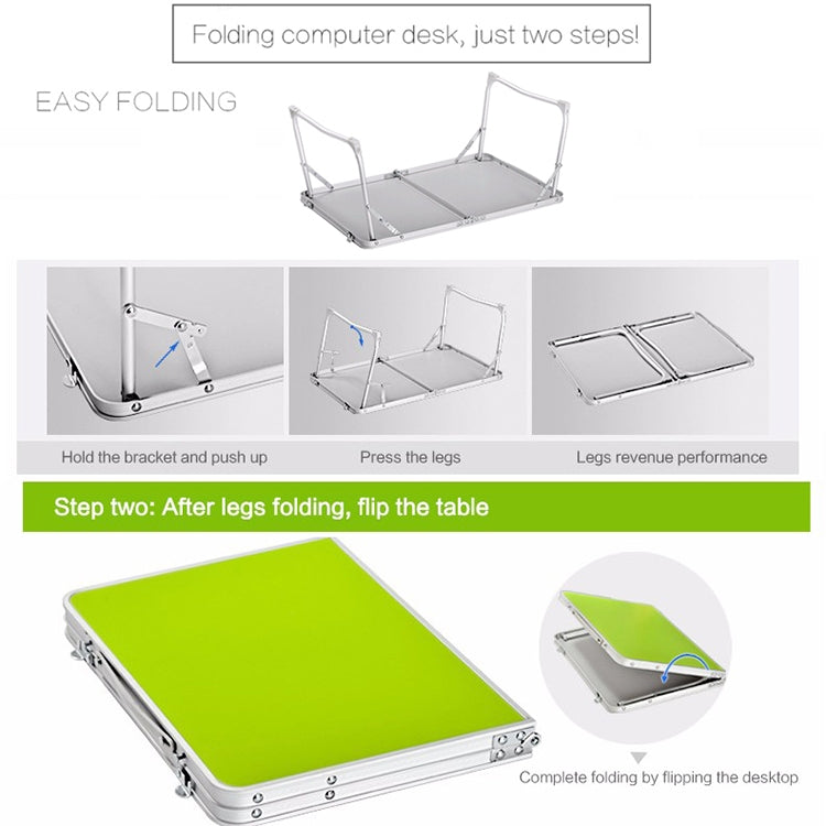 Plastic Mat Adjustable Portable Laptop Table Folding Stand Computer Reading Desk Bed Tray