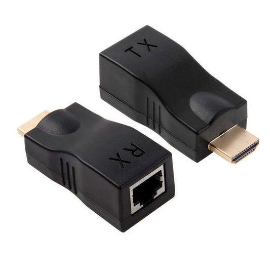 HDMI to RJ45 Extender Adapter (Receiver & Transmitter)  by Cat-5e/6 Cable, Support HDCP, Transmission Distance: 30m