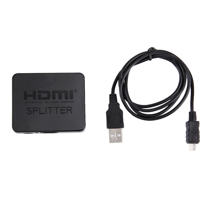 4K HDMI Splitter Full HD 1080p Video HDMI Switch Switcher 1x2 Split Out Amplifier Dual Display for HDTV DVD PS3 Xbox