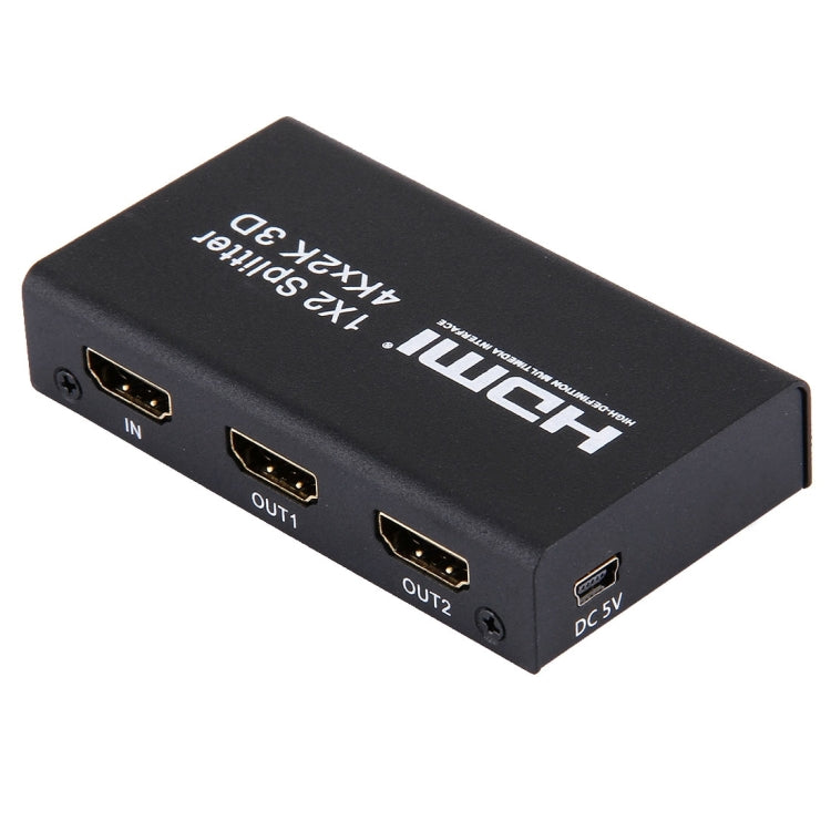 Mini HDMI 1x2 2160P Switch Splitter, Support 4Kx2K, 3D