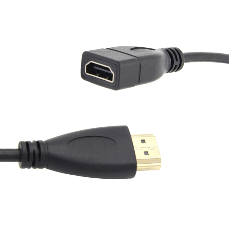 HDMI Male to HDMI Female Retractable Coiled Adapter Cable, Coiled Cable Stretches to 2.4m