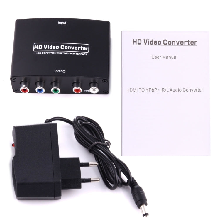 1080P HD HDMI to YPbPr Video and R/L Audio Adapter Converter