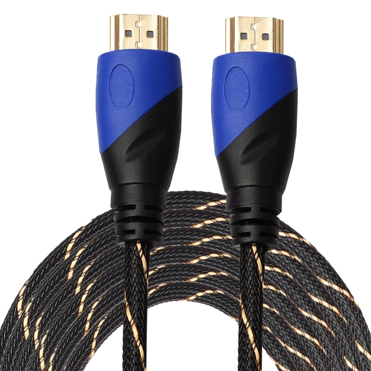 10m HDMI 1.4 Version 1080P Woven Net Line Blue Black Head HDMI Male to HDMI Male Audio Video Connector Adapter Cable