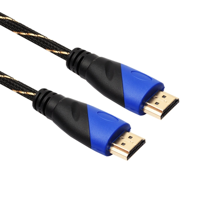 1.8m HDMI 1.4 Version 1080P Woven Net Line Blue Black Head HDMI Male to HDMI Male Audio Video Connector Adapter Cable with DVI Adapter Set