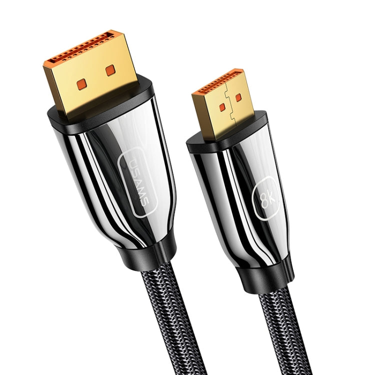 USAMS US-SJ532 U75 DP to DP 1.4 8K HD Audio Video Cable, Length: 2m