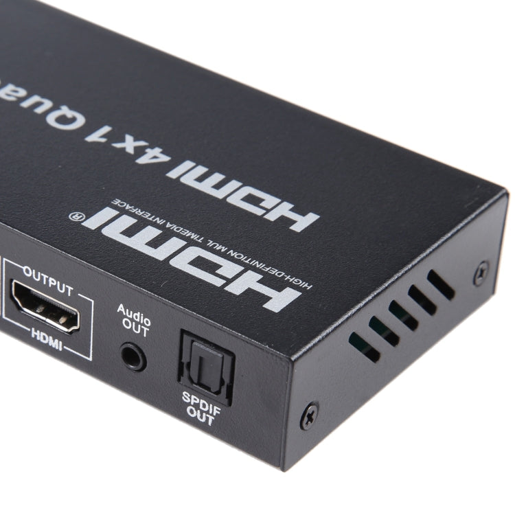 4 in 1 Out HDMI Quad Multi-viewer with Seamless Switcher, EU Plug