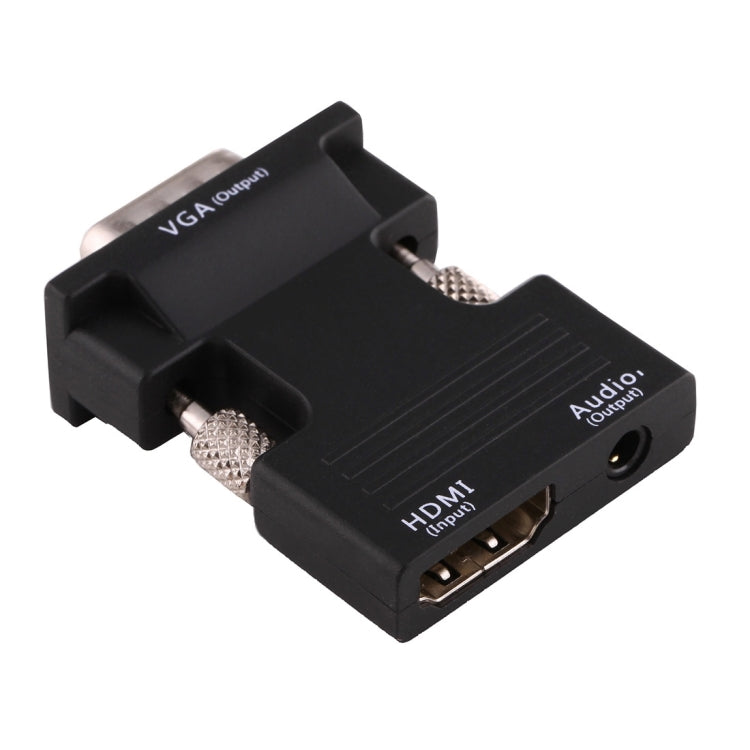 HDMI Female to VGA Male Converter with Audio Output Adapter for Projector, Monitor, TV Sets