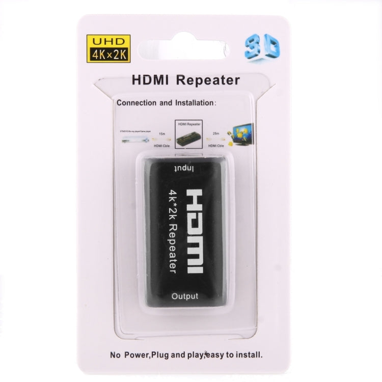 Mini 2160P Full HD HDMI 1.4b Amplifier Repeater, Support 4K x 2K, 3D