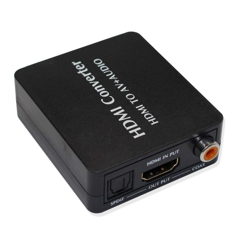 HDMI to AV Audio Converter Support SPDIF Coaxial Audio NTSC PAL Composite Video HDMI to 3RCA Adapter for TV /PC /PS3 / Blue-ray DVD