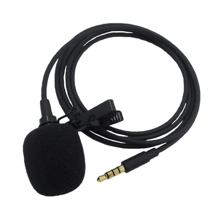 ZS0154 Recording Clip-on Collar Tie Mobile Phone Lavalier Microphone, Cable length: 2.5m