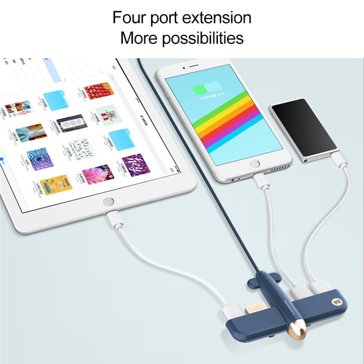 3life-308 5V 0.5A 4 USB Interfaces Air Force One Extender HUB Data Hub