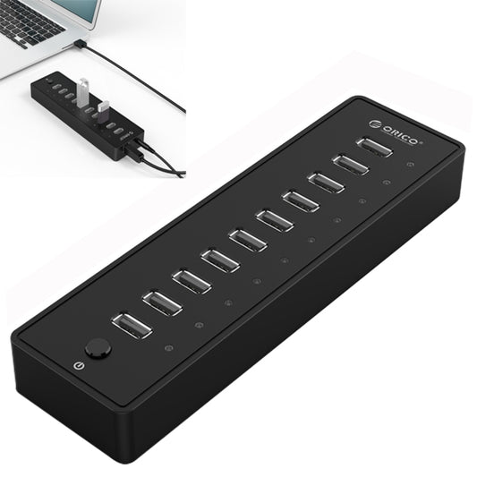 ORICO P10-U2-V1 10 USB 2.0 Ports HUB, Specification: EU Plug