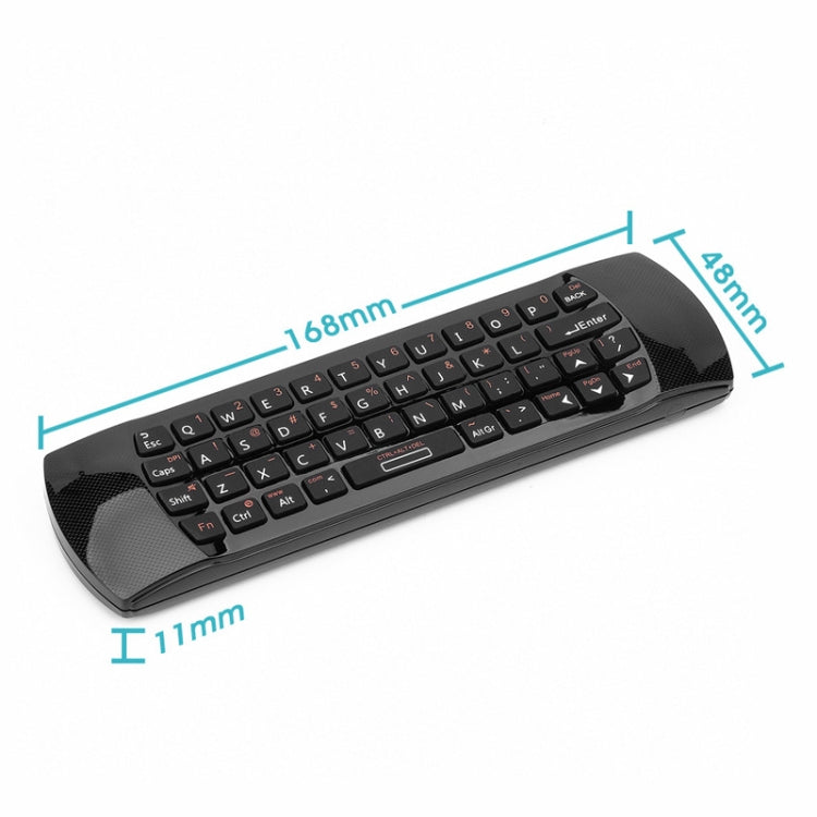 Rii i25 Air Mouse 2.4GHz Wireless Keyboard with IR Remote Controller for PC, Android TV Box / Smart TV, Game Devices