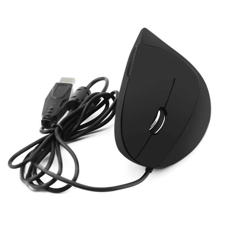 CM0093 Wired Version 2.4GHz Three-button Vertical Mouse for Left-hand, Resolution: 1000DPI / 1200DPI / 1600DPI, Cable Length：1.7m