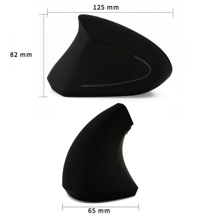 CM0093 Wired Version 2.4GHz Three-button Vertical Mouse for Left-hand, Resolution: 1000DPI / 1200DPI / 1600DPI, Cable Length：1.7m