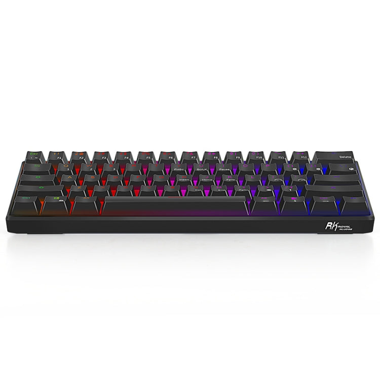 RK61 61 Keys Bluetooth / 2.4G Wireless / USB Wired Three Modes Brown Switch Tablet Mobile Gaming Mechanical Keyboard with RGB Backlight, Cable Length: 1.5m