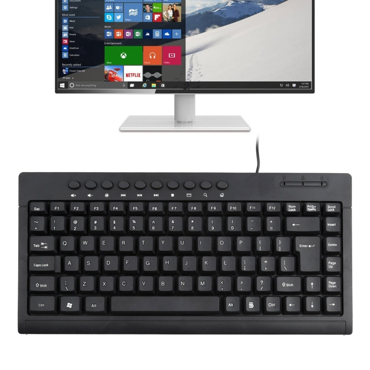 KB-301A Multimedia Notebook Mini Wired Keyboard, English Version