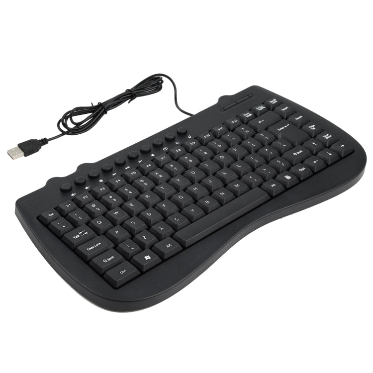 KB-301B Multimedia Notebook Mini Wired Keyboard, English Version