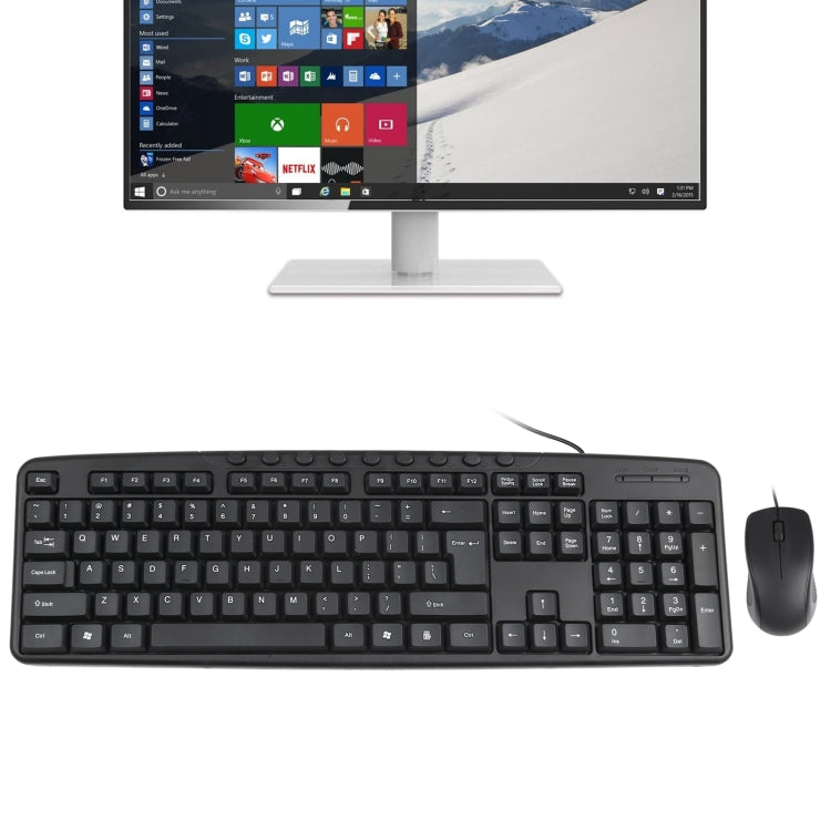 KB-8377 USB Wired Keyboard Mouse Set