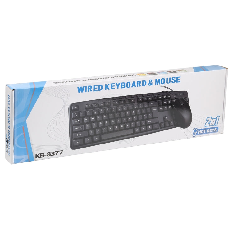 KB-8377 USB Wired Keyboard Mouse Set