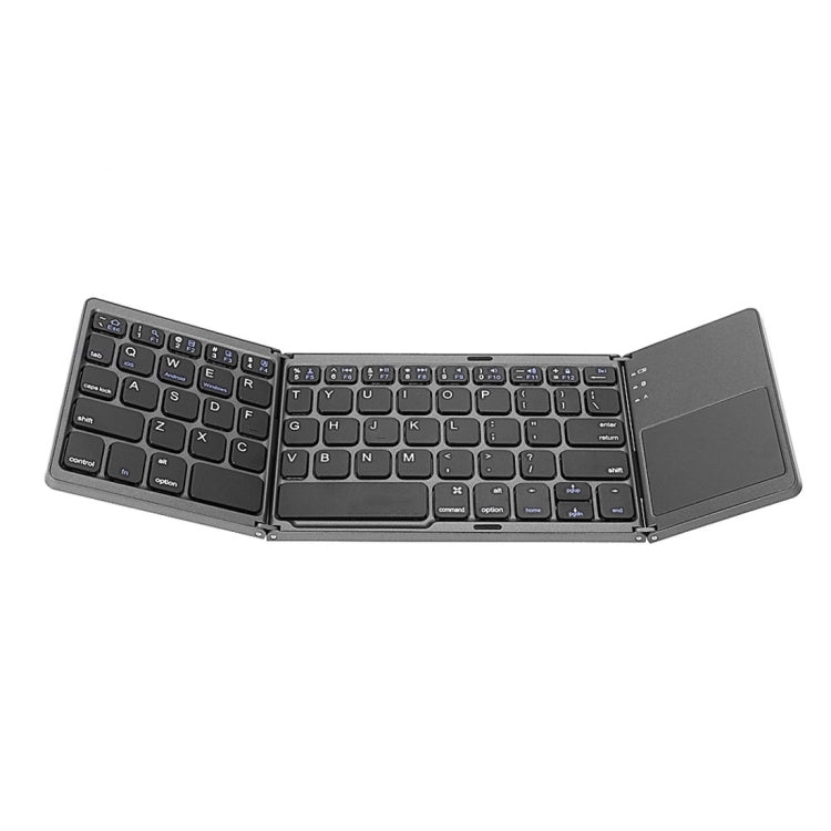 B033 Rechargeable 3-Folding 64 Keys Bluetooth Wireless Keyboard with Touchpad