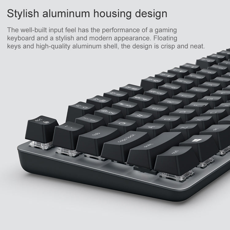 Logitech K835 Mini Mechanical Wired Keyboard, Green Shaft