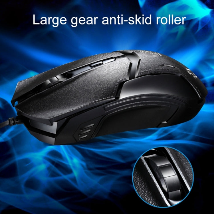 Chasing Leopard 179 USB 1600DPI Three-speed Adjustable Wired Optical Gaming Mouse, Length: 1.3m