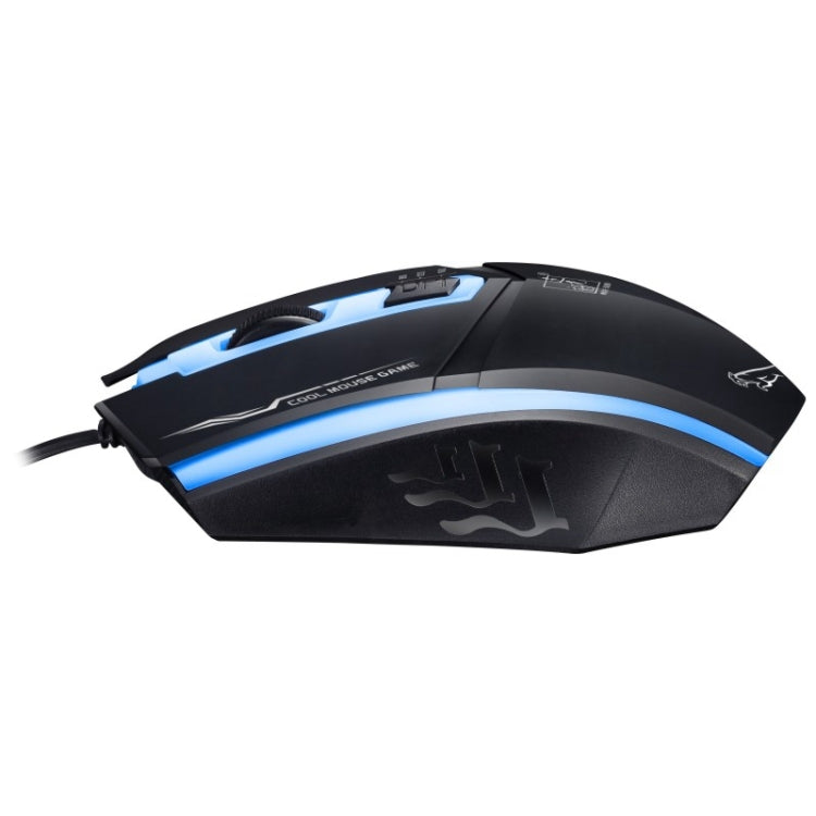 Chasing Leopard 199 USB 1600DPI Three-speed Adjustable LED Backlight Wired Optical Gaming Mouse, Length: 1.3m