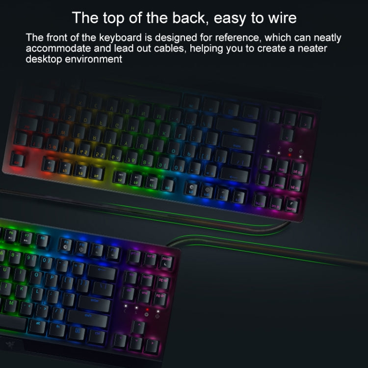 Razer BlackWidow V3 Tenkeyless RGB Lighting Wired Mechanical Keyboard, Competitive Version (Yellow Shaft)