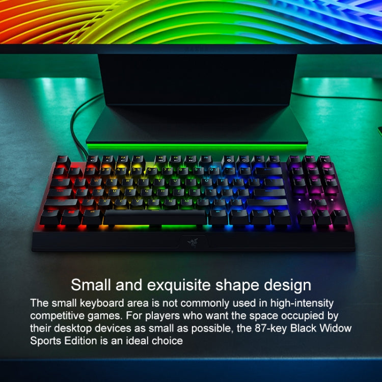 Razer BlackWidow V3 Tenkeyless RGB Lighting Wired Mechanical Keyboard, Competitive Version (Yellow Shaft)