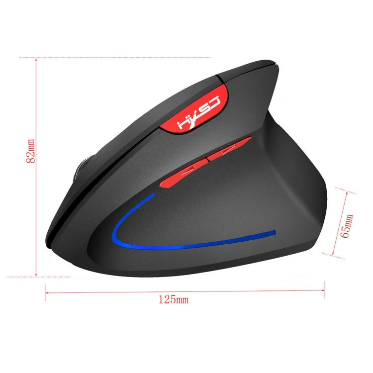 HXSJ T22 2.4GHz Wireless 4-Keys 2400 DPI Adjustable Ergonomics Optical Vertical Mouse