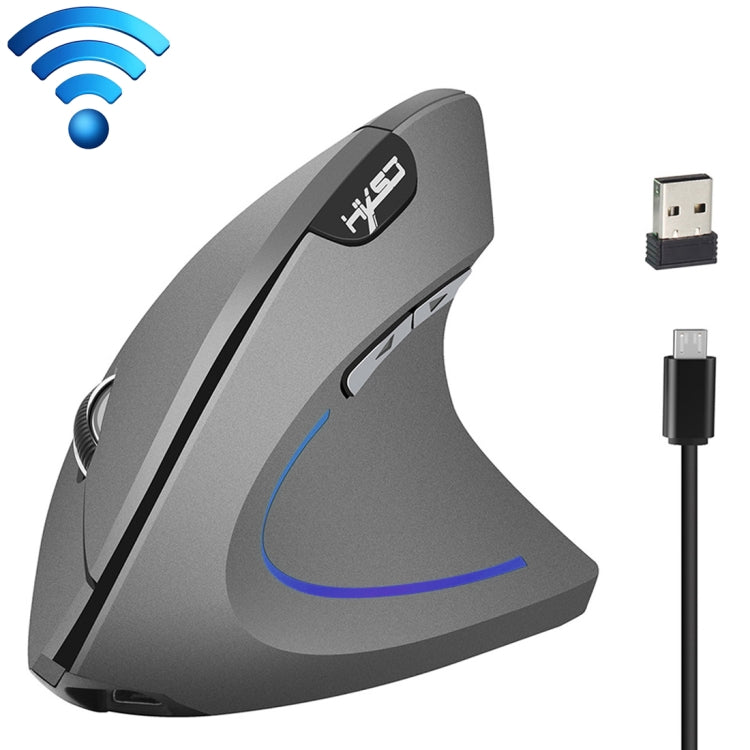 HXSJ T22 2.4GHz Wireless 4-Keys 2400 DPI Adjustable Ergonomics Optical Vertical Mouse