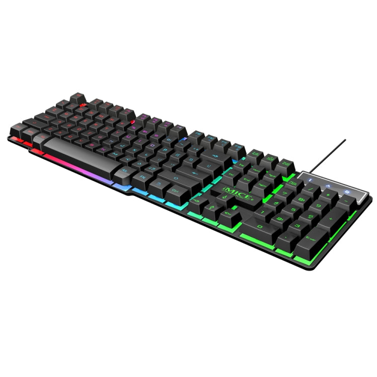 iMICE AK-600 Wired USB Floating Keycap Characters Glow Backlit Gaming Keyboard