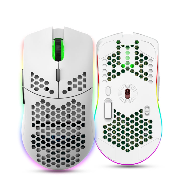 HXSJ T66 7 Keys Colorful Lighting Programmable Gaming Wireless Mouse