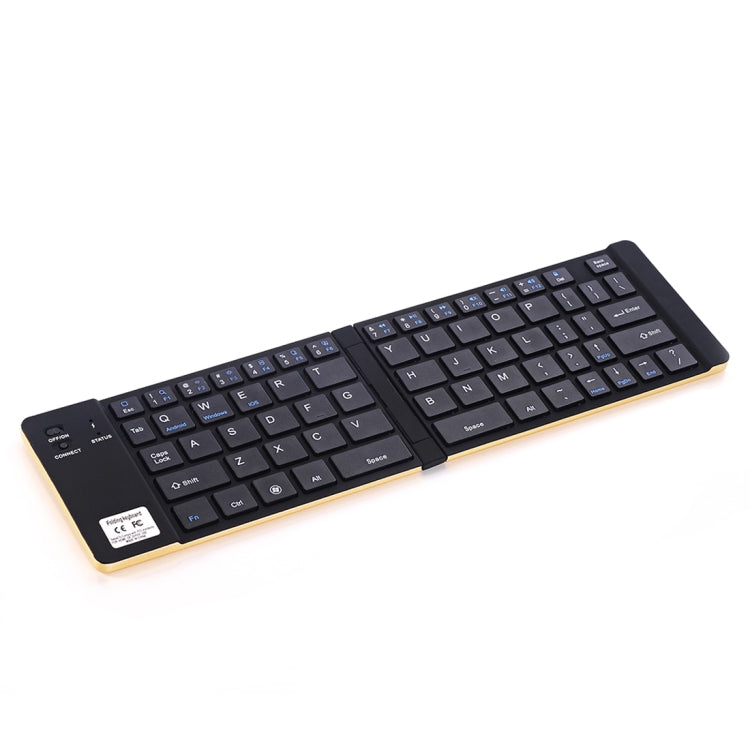 GK228 Ultra-thin Foldable Bluetooth V3.0 Keyboard, Built-in Holder, Support Android / iOS / Windows System