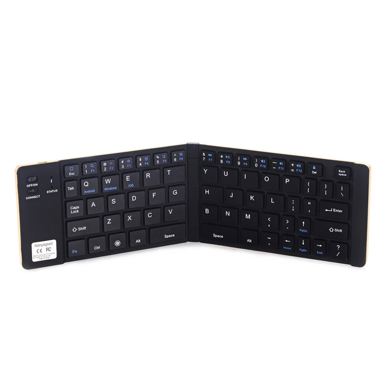 GK228 Ultra-thin Foldable Bluetooth V3.0 Keyboard, Built-in Holder, Support Android / iOS / Windows System