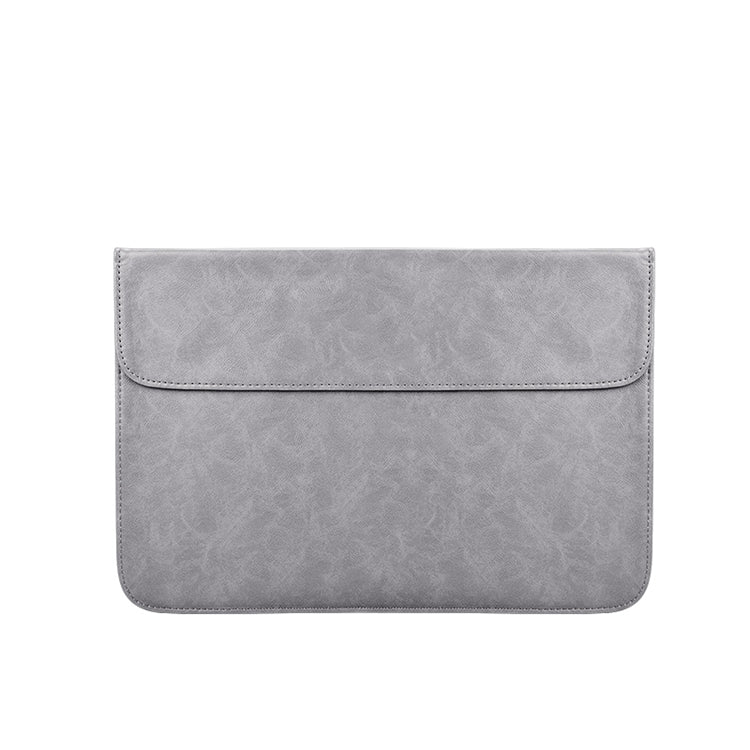 PU01S PU Leather Horizontal Invisible Magnetic Buckle Laptop Inner Bag for 13.3 inch laptops