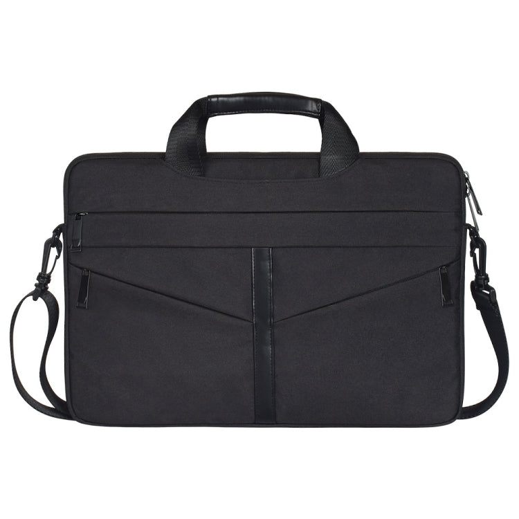 13.3 inch Breathable Wear-resistant Fashion Business Shoulder Handheld Zipper Laptop Bag with Shoulder Strap