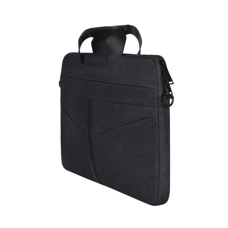 13.3 inch Breathable Wear-resistant Fashion Business Shoulder Handheld Zipper Laptop Bag with Shoulder Strap