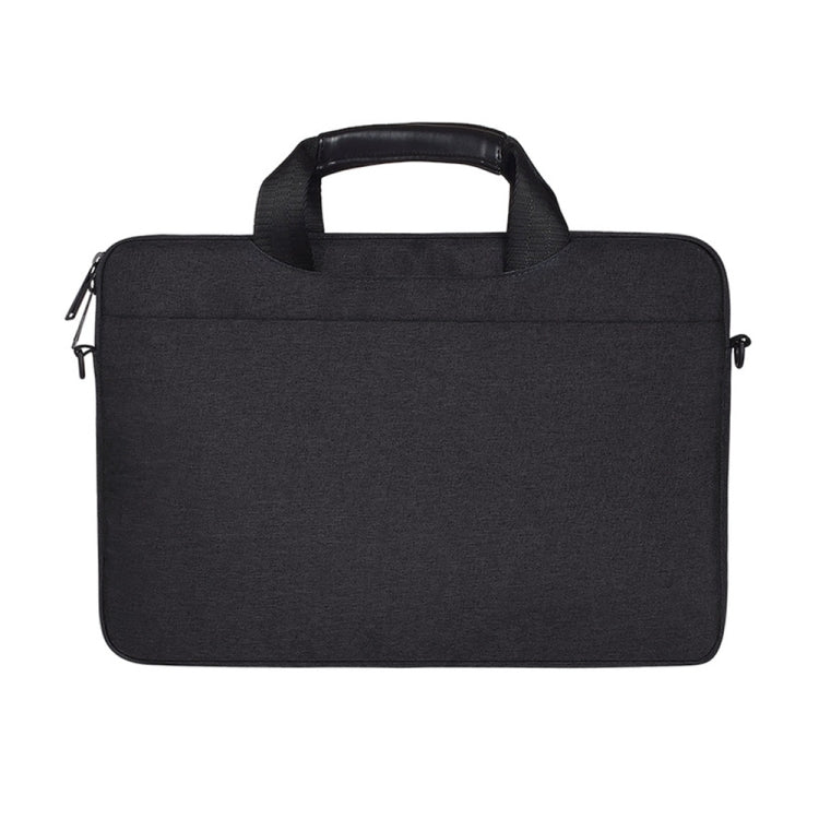 14.1 inch Breathable Wear-resistant Fashion Business Shoulder Handheld Zipper Laptop Bag with Shoulder Strap