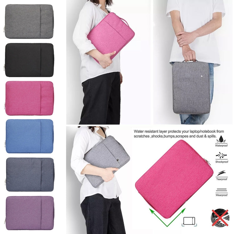 11.6 inch Universal Fashion Soft Laptop Denim Bags Portable Zipper Notebook Laptop Case Pouch for MacBook Air, Lenovo and other Laptops, Size: 32.2x21.8x2cm