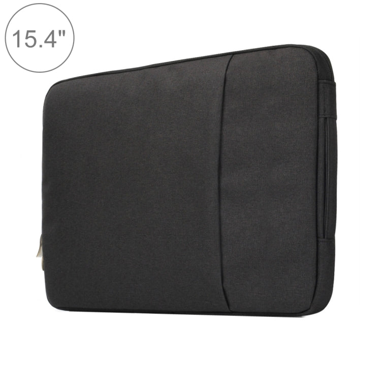 15.4 inch Universal Fashion Soft Laptop Denim Bags Portable Zipper Notebook Laptop Case Pouch for MacBook Air / Pro, Lenovo and other Laptops, Size: 39.2x28.5x2cm